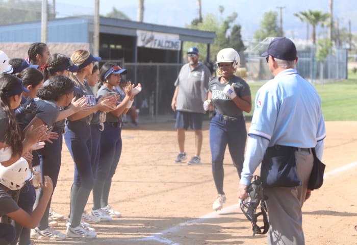 Aquinas softball Jaeya Butler profile by John Murphy 4-21-23042020233598